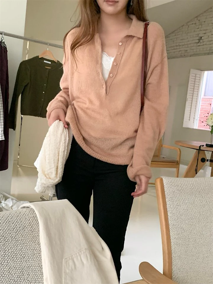 Under Collar Knit by Pomelo for Women - view 3