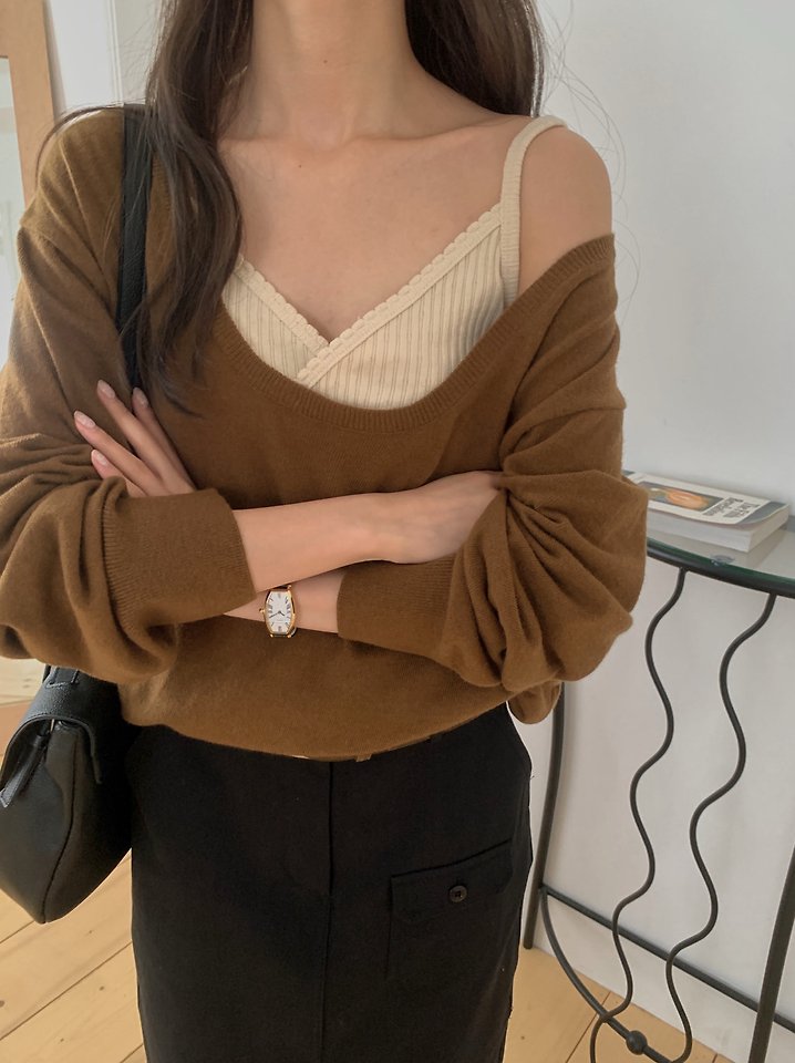 Alma U-Neck Knit by Pomelo for Women - view 1