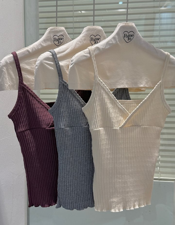Tis Ribbed Tank Top by Pomelo for Women - view 12