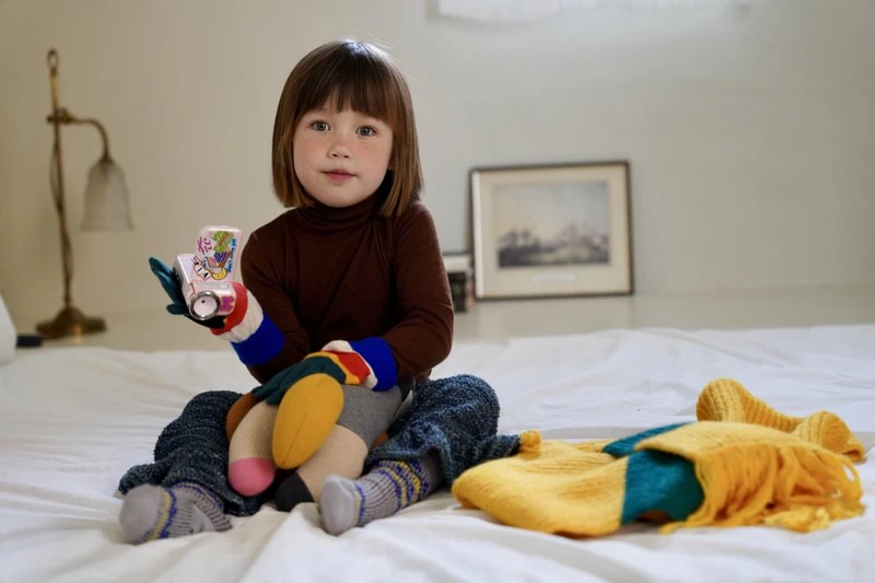 Knit Frill Pants by Ramijini for Child - view 4