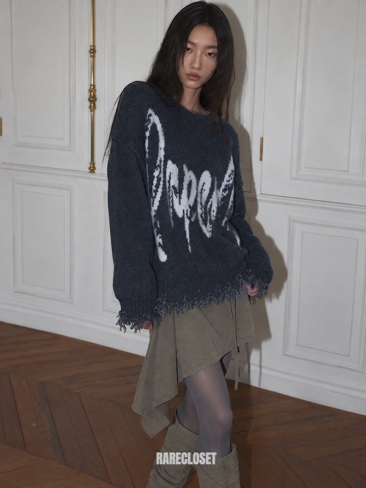Faded Lettering Knit by Rare Closet for Women - view 3