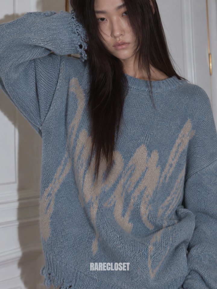 Faded Lettering Knit by Rare Closet for Women - view 7