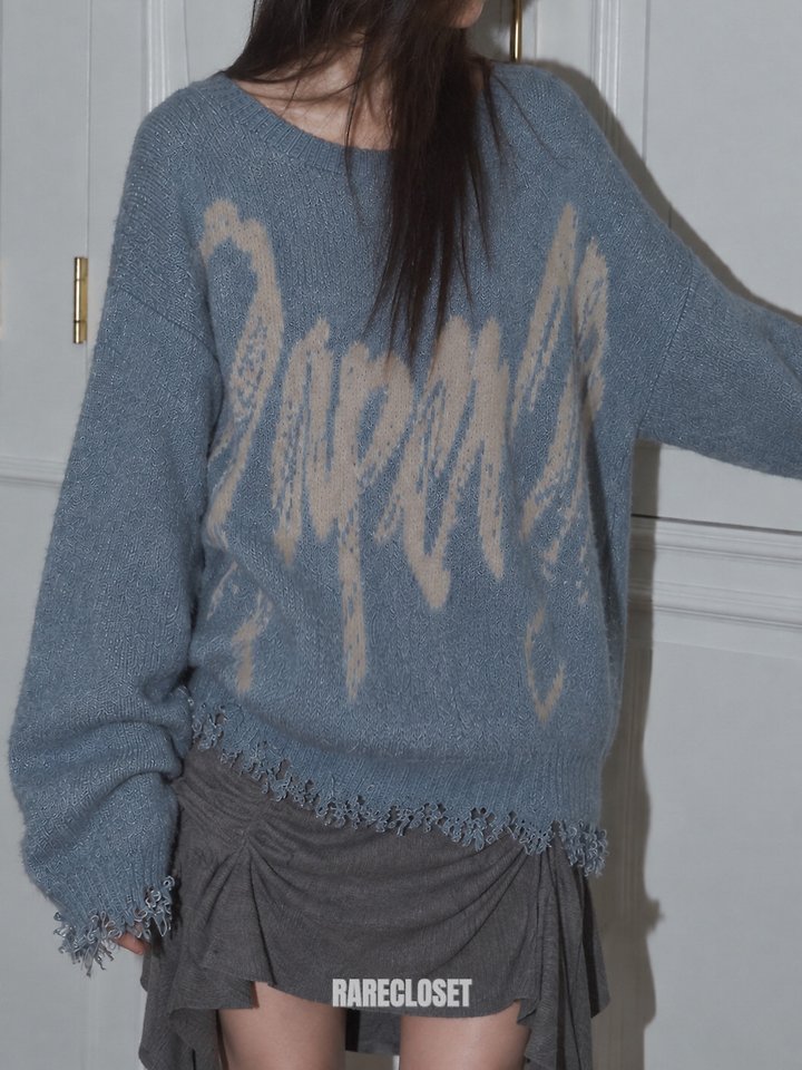 Faded Lettering Knit by Rare Closet for Women - view 9