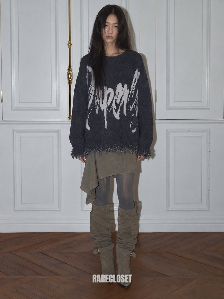 Faded Lettering Knit by Rare Closet for Women - view 2