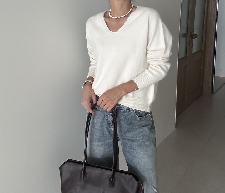 Angora V-Neck Knit by Ripple for Women - view 5