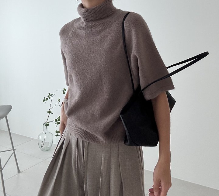 Rabbit Polo Neck Knit by Ripple for Women - view 7