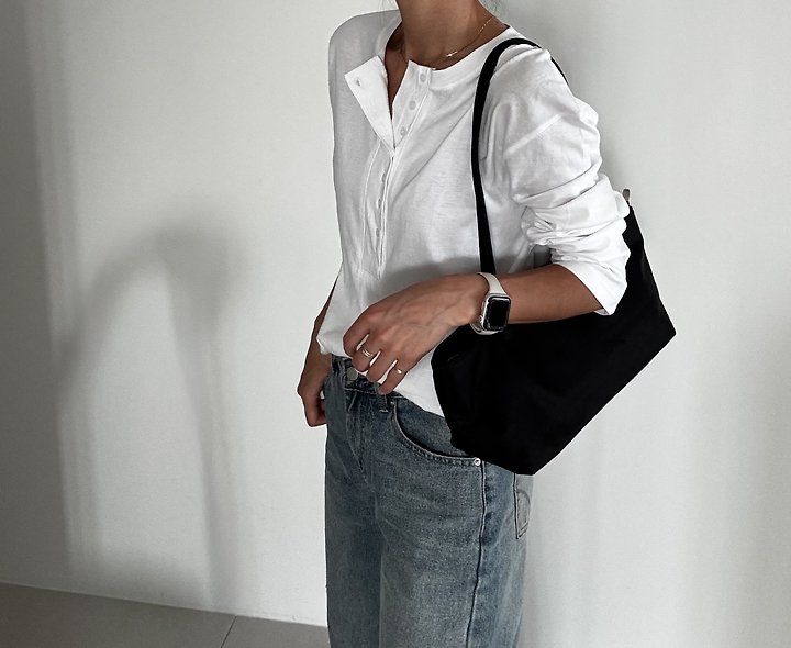My Q Button Tee by Ripple for Women - view 6