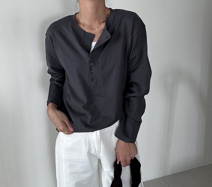 My Q Button Tee by Ripple for Women - view 1
