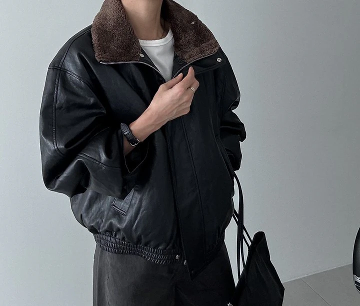 Malle Leather Padded Jacket by Ripple for Women - view 3