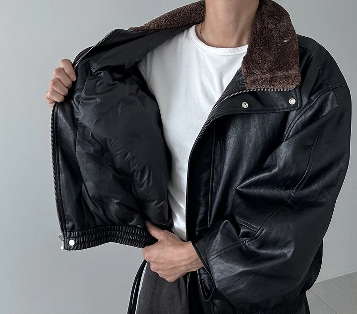 Malle Leather Padded Jacket by Ripple for Women - view 4