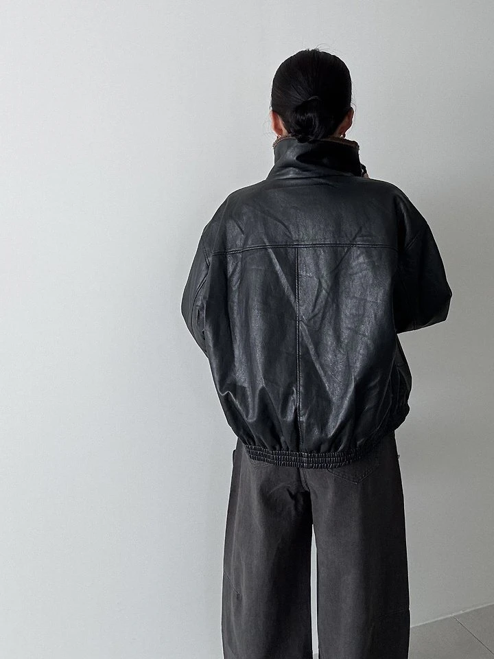 Malle Leather Padded Jacket by Ripple for Women - view 5
