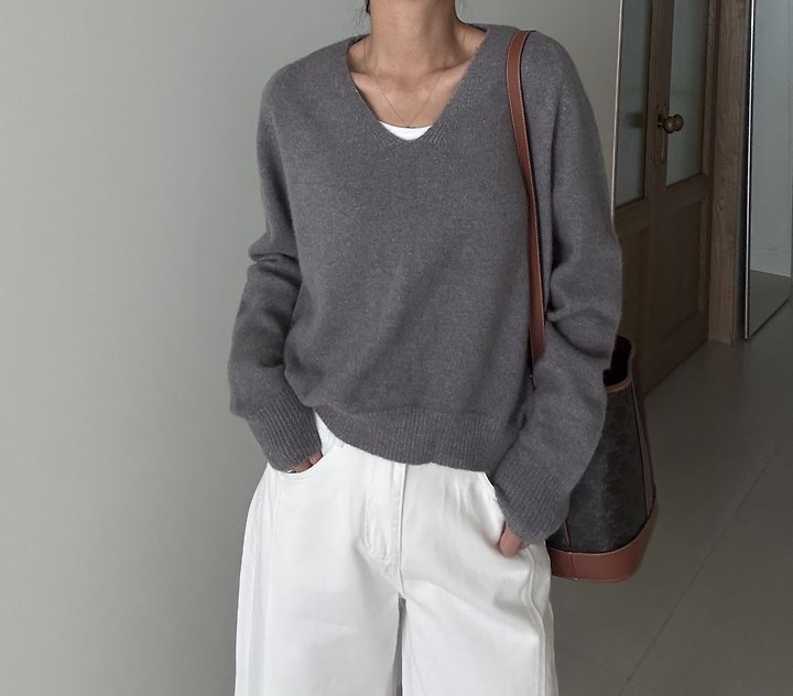 Angora V-Neck Knit by Ripple for Women - view 10