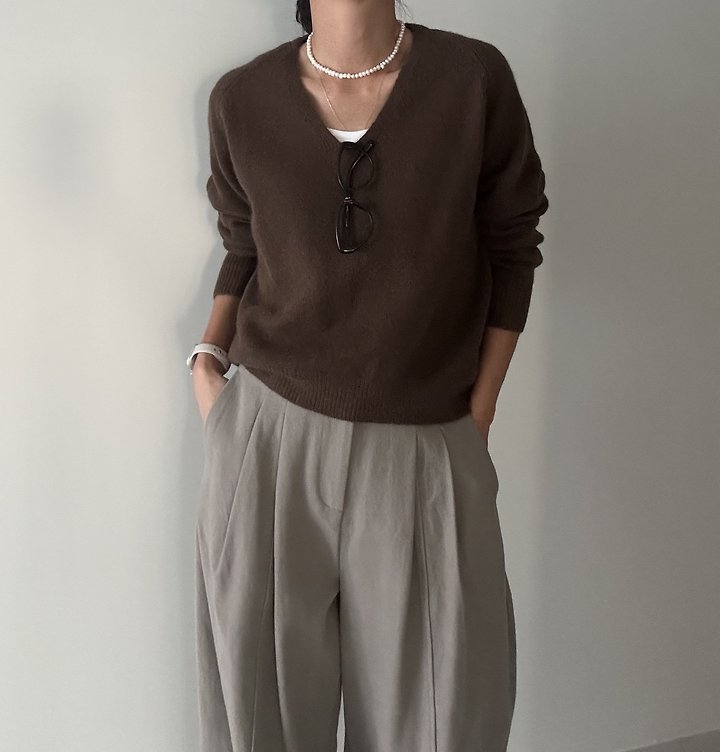 Angora V-Neck Knit by Ripple for Women - view 8