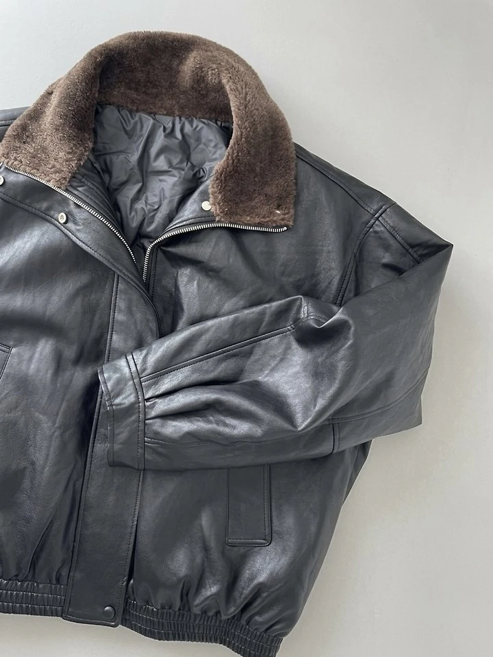 Malle Leather Padded Jacket by Ripple for Women - view 10
