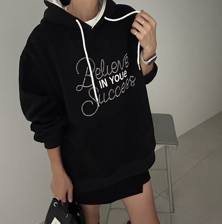 Color Block Hooded Sweatshirt by Ripple for Women - view 7