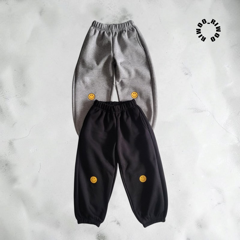 Smile Fleece Jogger Pants by Riwoo Riwoo for Child - view 2
