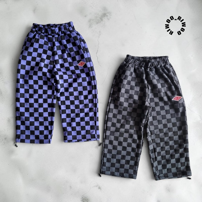 Riwoo Chess Fleece String Pants by Riwoo Riwoo for Child - view 1