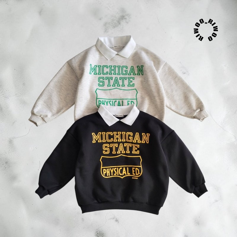 Michigan Fleece Collar Sweatshirt by Riwoo Riwoo for Child - view 11