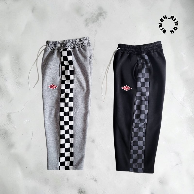 Fleece Side Check Wide Pants by Riwoo Riwoo for Child - view 7