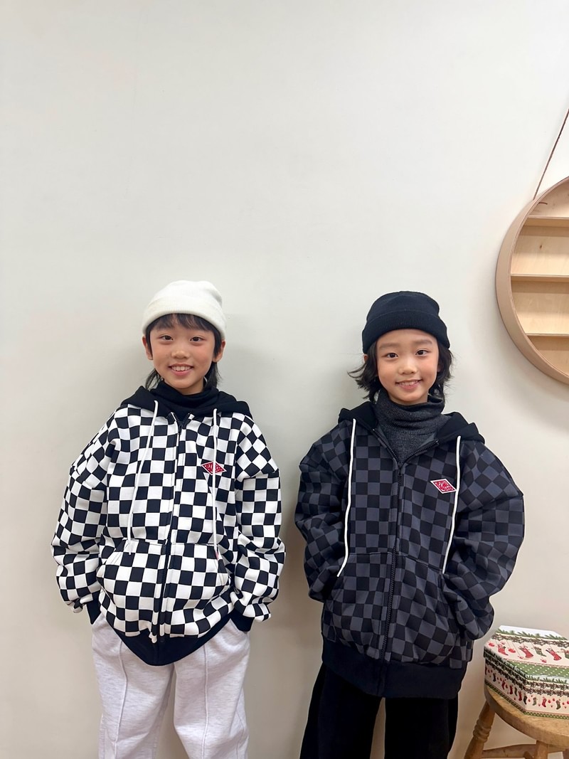 Chess Fleece Hooded Zip-Up by Riwoo Riwoo for Child - view 5