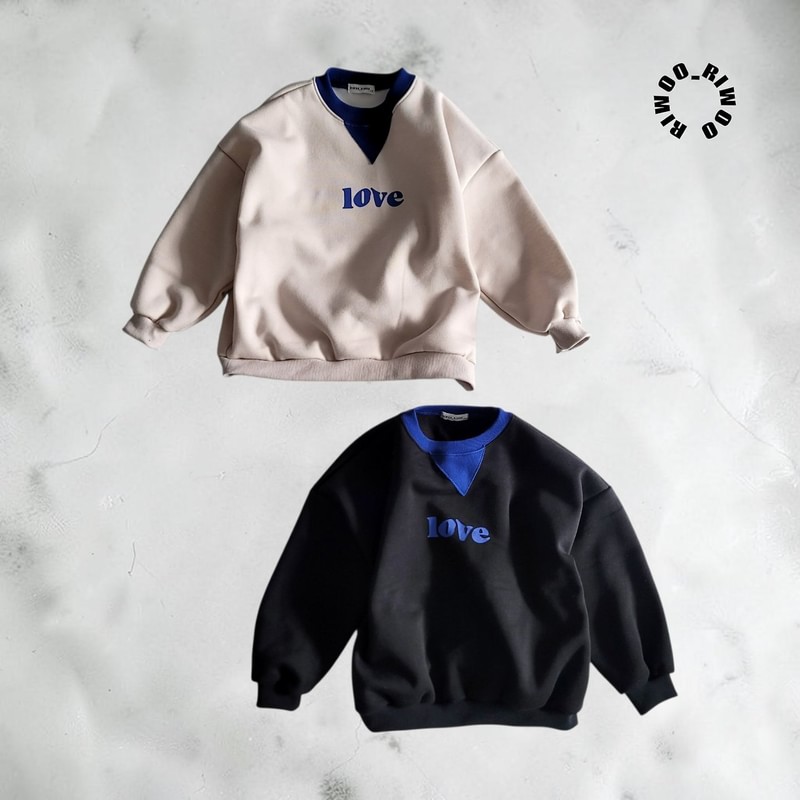 Love Fleece Sweatshirt by Riwoo Riwoo for Child - view 12