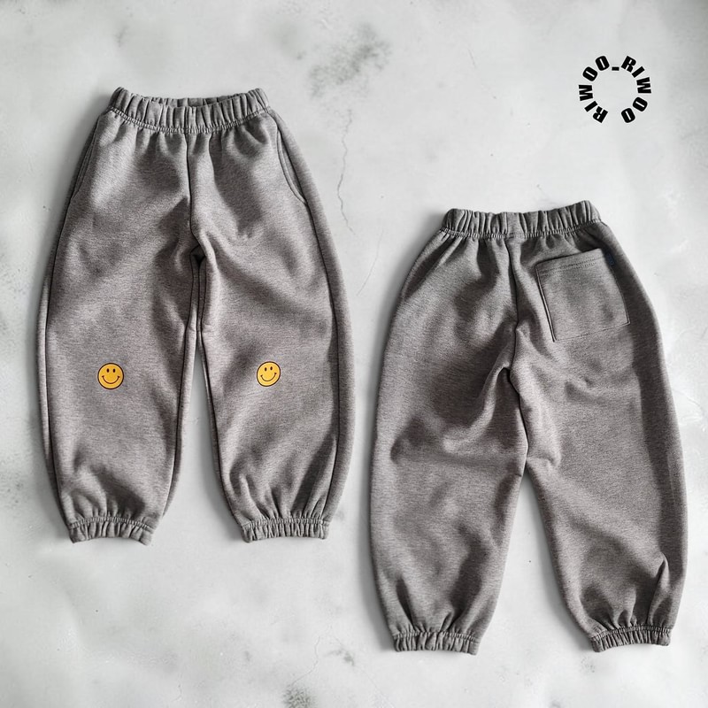 Smile Fleece Jogger Pants by Riwoo Riwoo for Child - view 3