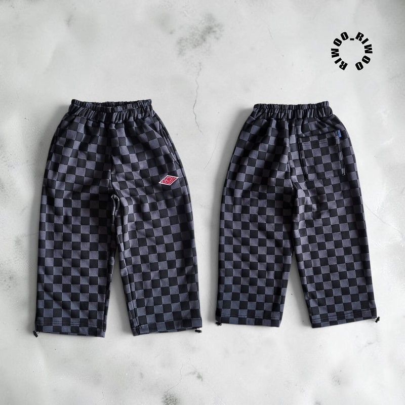 Riwoo Chess Fleece String Pants by Riwoo Riwoo for Child - view 4