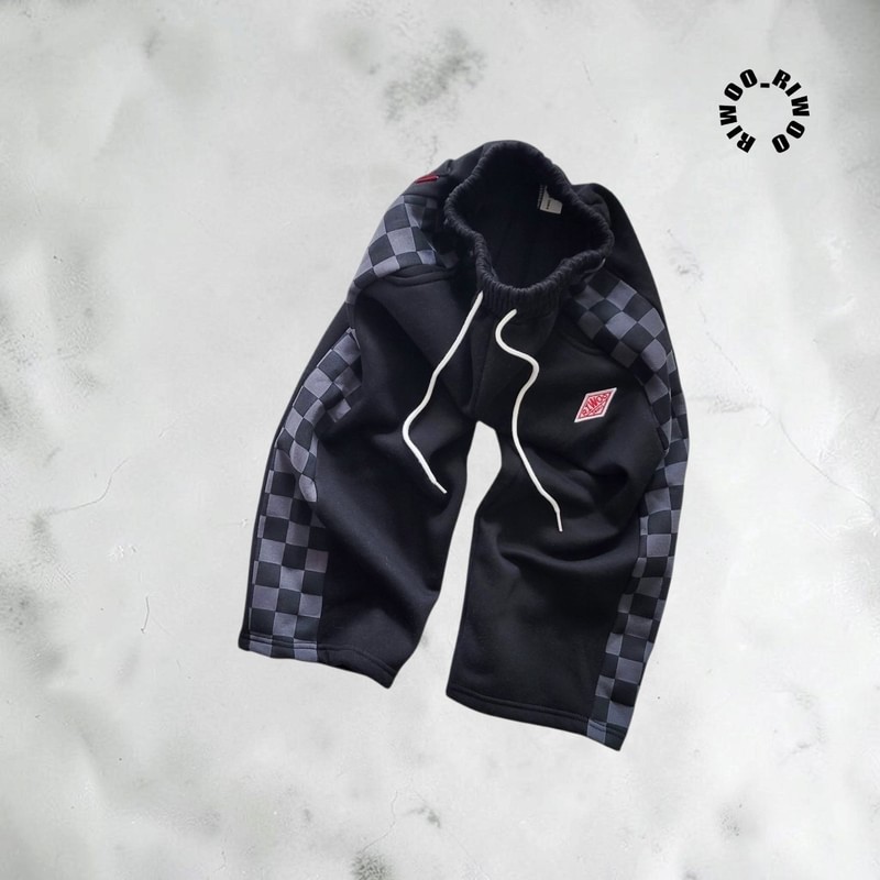 Fleece Side Check Wide Pants by Riwoo Riwoo for Child - view 10