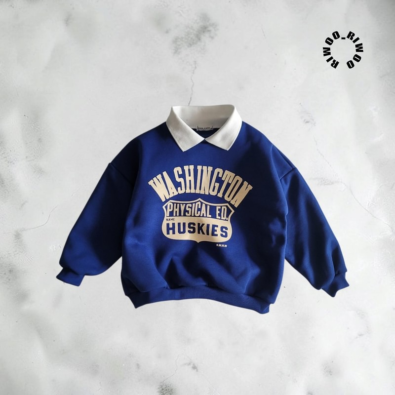 Washington Fleece Collar Sweatshirt by Riwoo Riwoo for Child - view 3