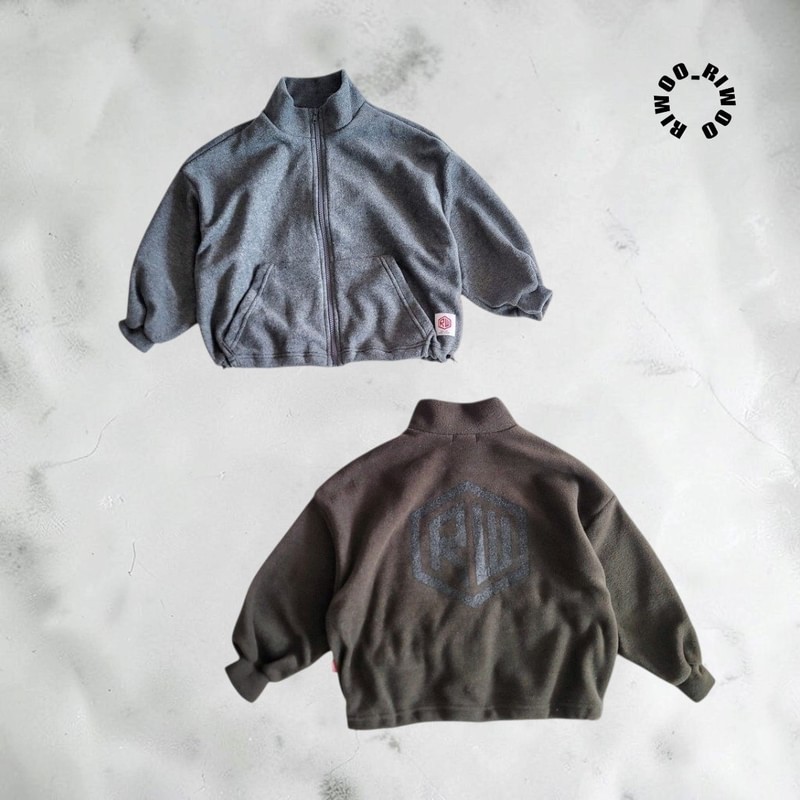 Logo Fleece Zip-Up by Riwoo Riwoo for Child - view 2