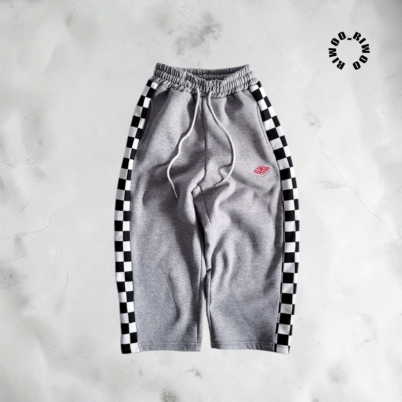 Fleece Side Check Wide Pants by Riwoo Riwoo for Child - view 12