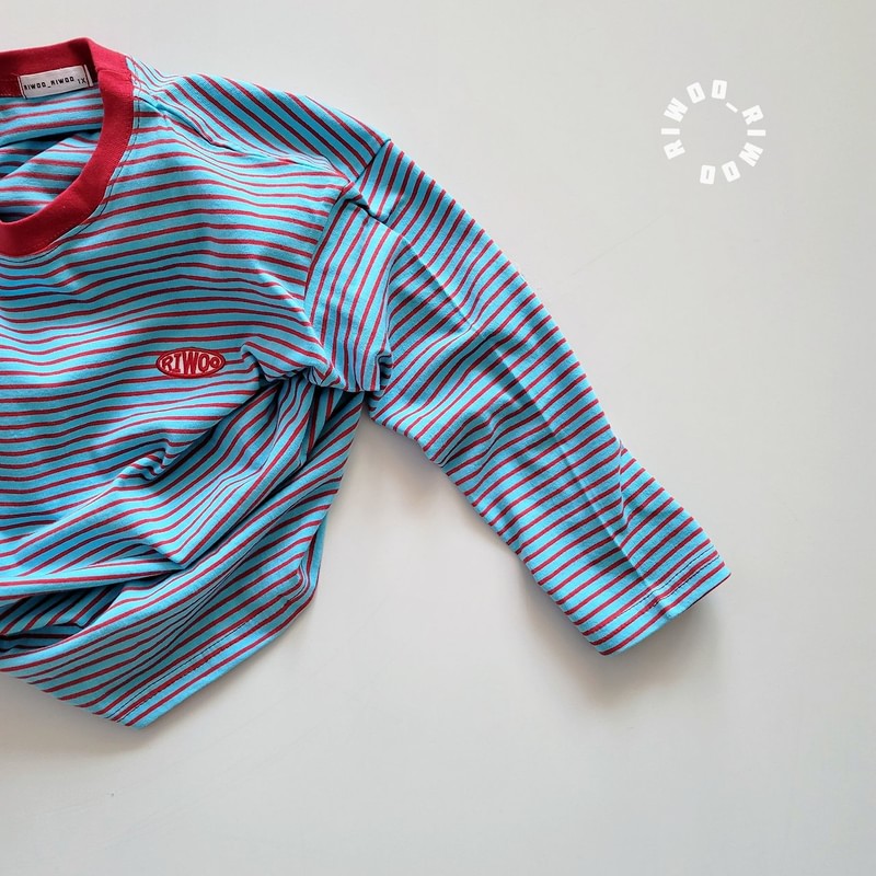 Thick Striped Patch Tee by Riwoo Riwoo for Child - view 8