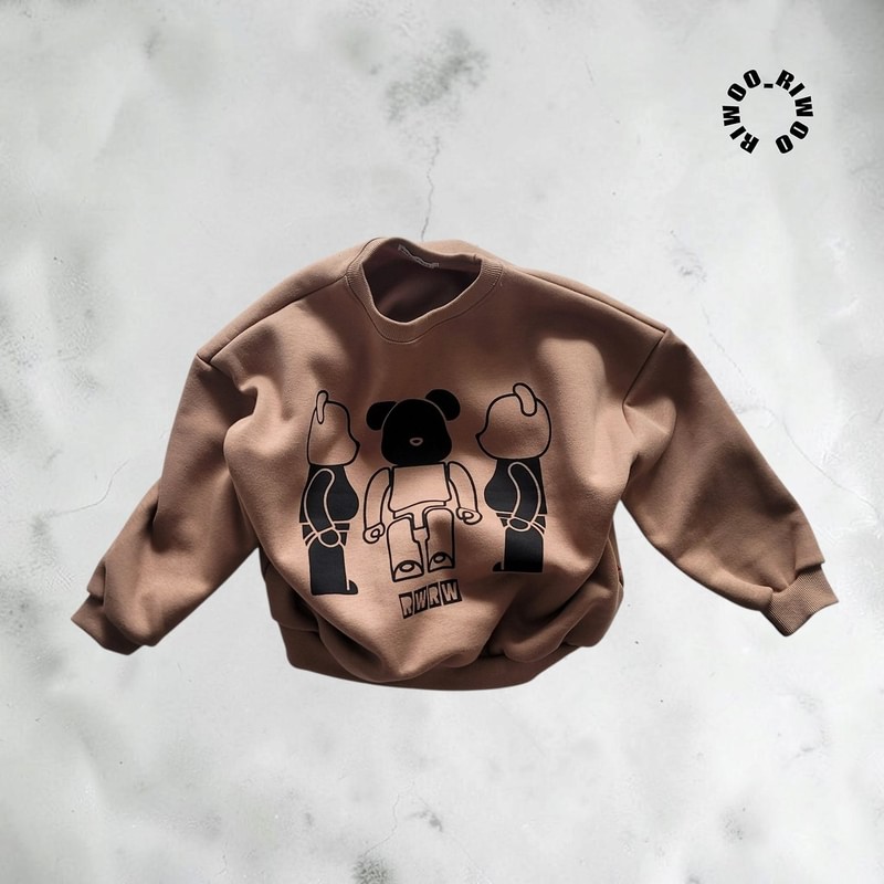 Brick Fleece Sweatshirt by Riwoo Riwoo for Child - view 6