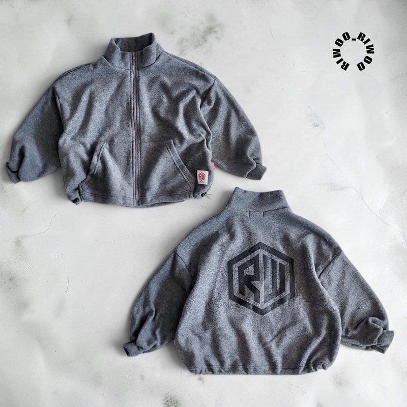 Logo Fleece Zip-Up by Riwoo Riwoo for Child - view 3