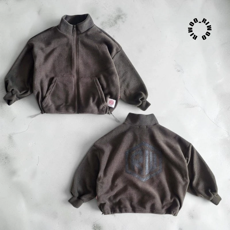 Logo Fleece Zip-Up by Riwoo Riwoo for Child - view 4