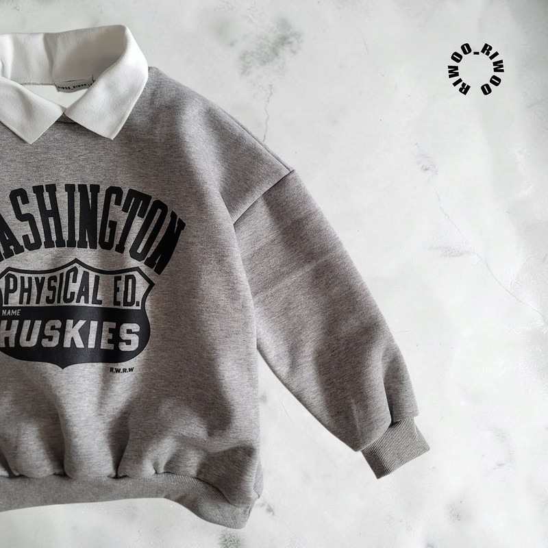 Washington Fleece Collar Sweatshirt by Riwoo Riwoo for Child - view 9
