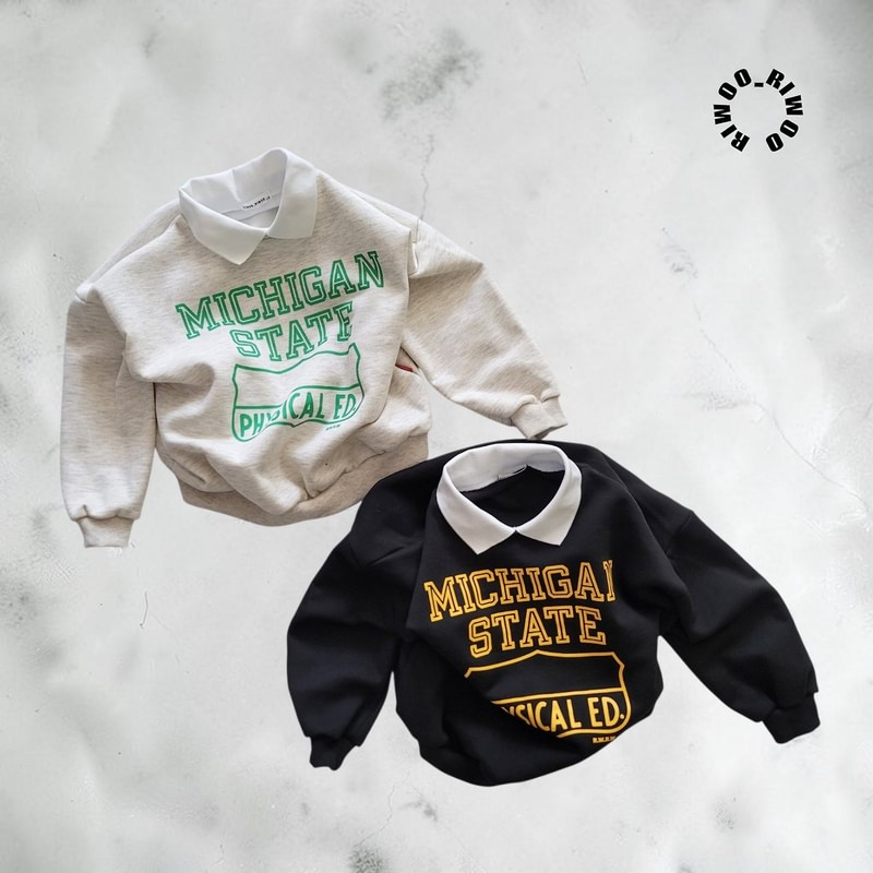 Michigan Fleece Collar Sweatshirt by Riwoo Riwoo for Child - view 6