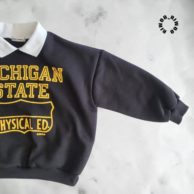 Michigan Fleece Collar Sweatshirt by Riwoo Riwoo for Child - view 10