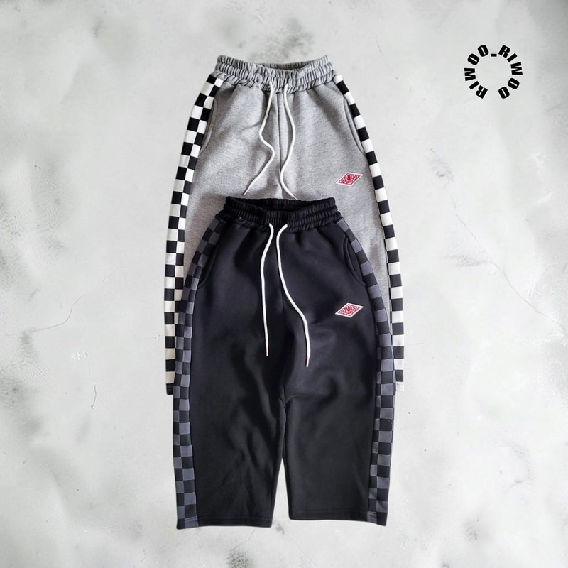 Fleece Side Check Wide Pants by Riwoo Riwoo for Child - view 6
