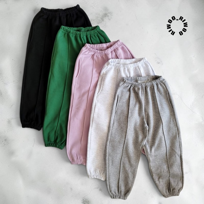 Loose Color Pintuck Jogger Pants by Riwoo Riwoo for Child - view 1