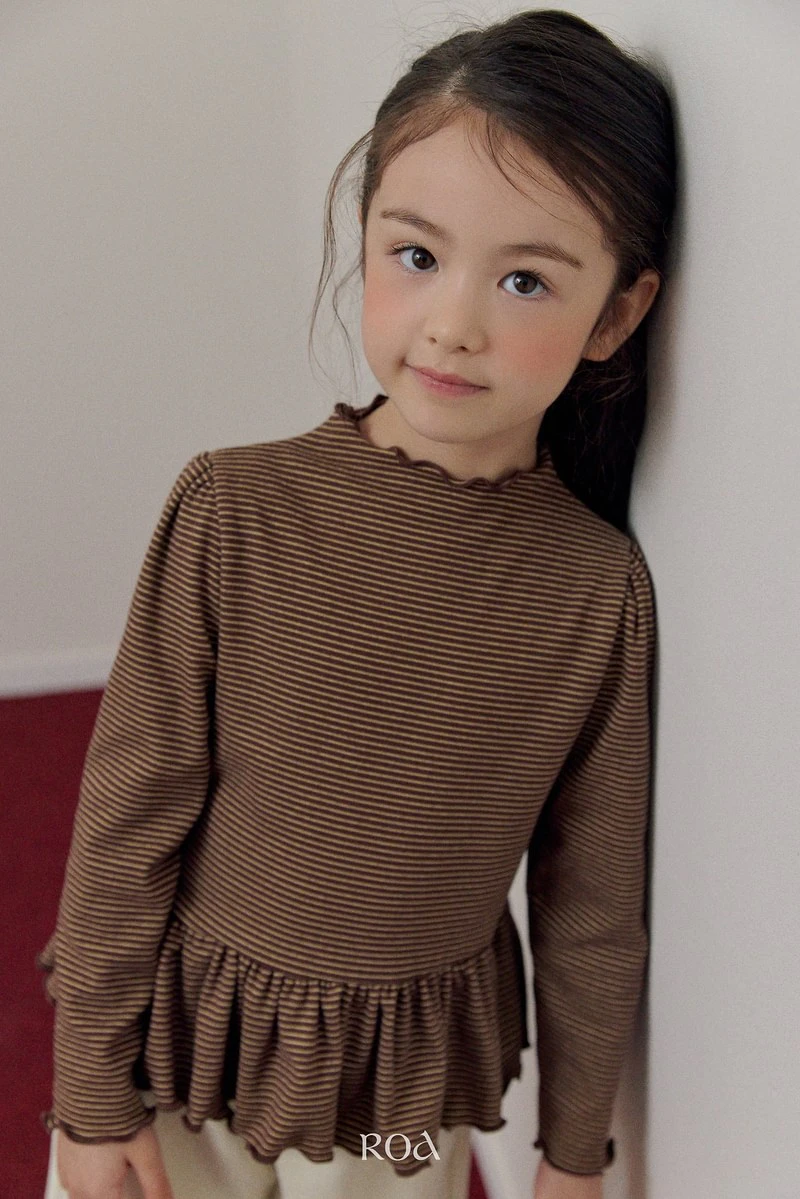 Nana Striped Half-neck Tee by Roa for Baby - view 7