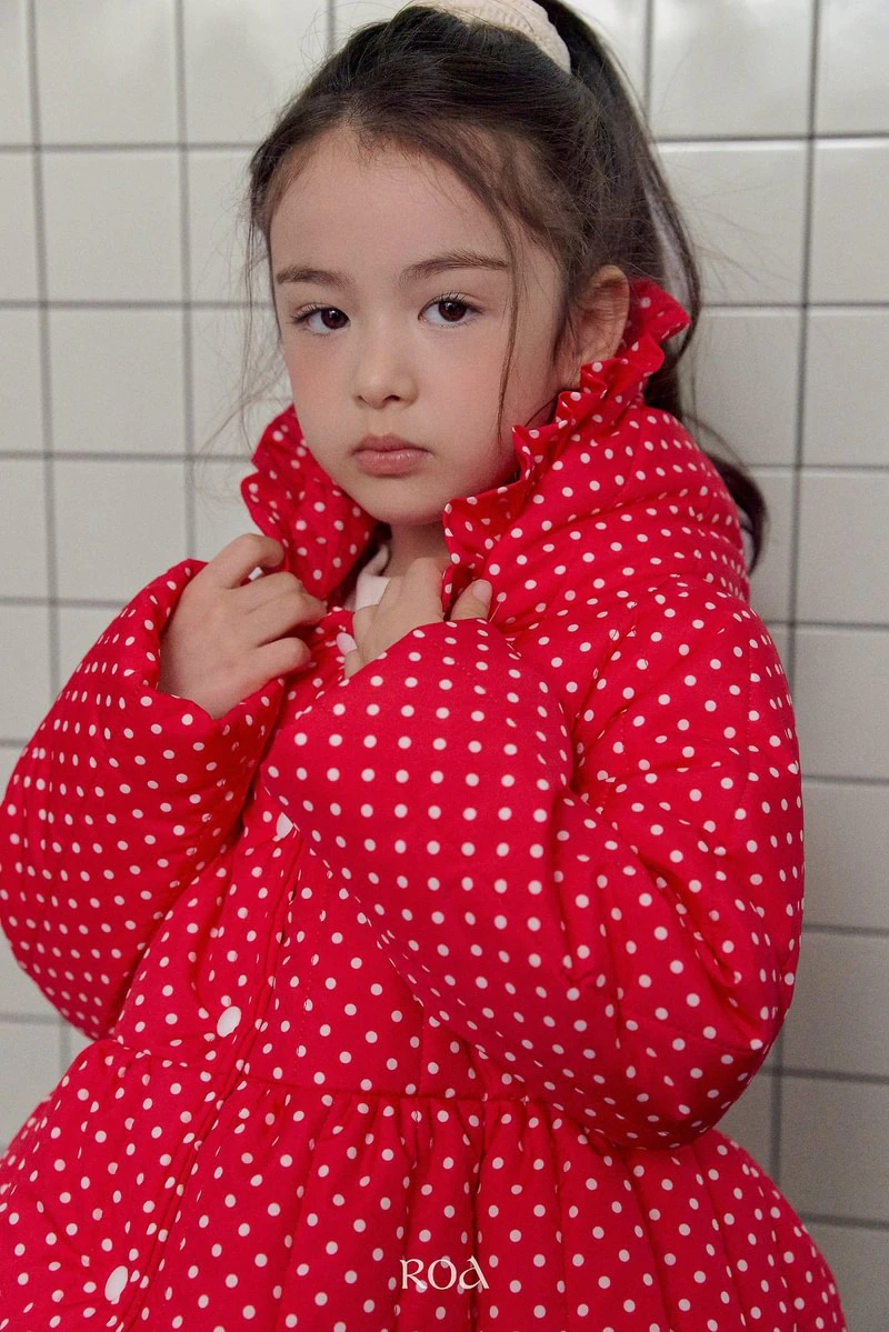 Dot Hooded Padding by Roa for Baby - view 6
