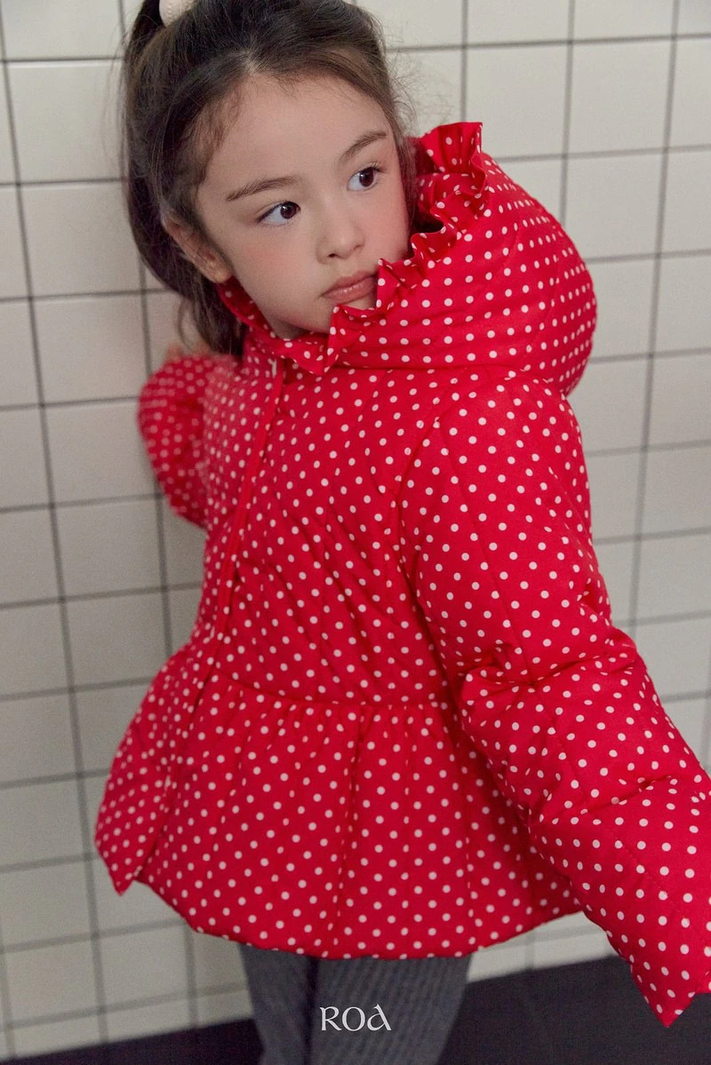 Dot Hooded Padding by Roa for Baby - view 8