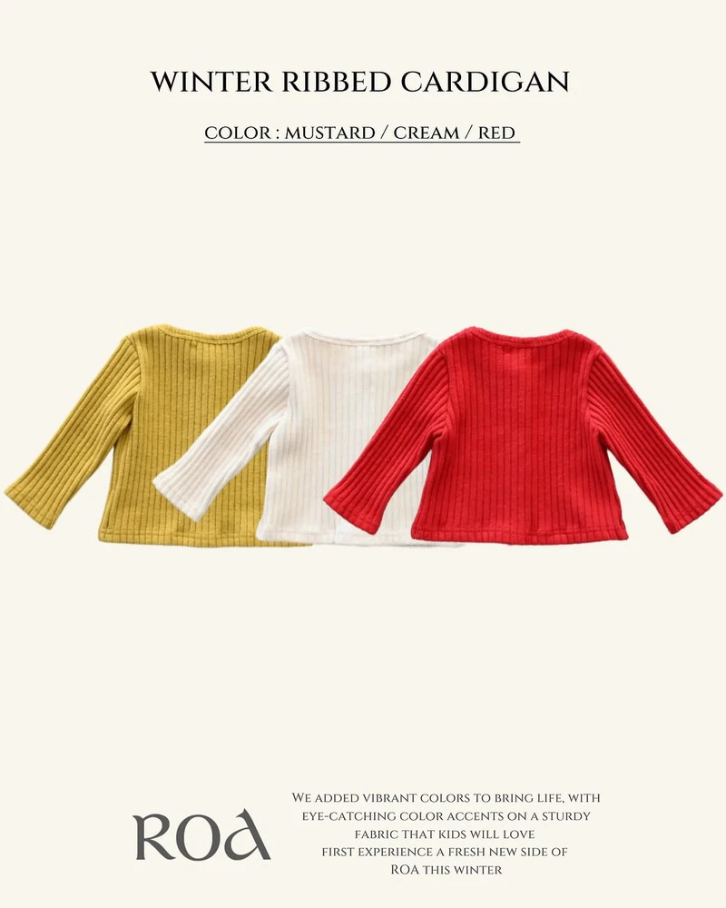 Winter Ribbed Cardigan by Roa for Baby - view 2