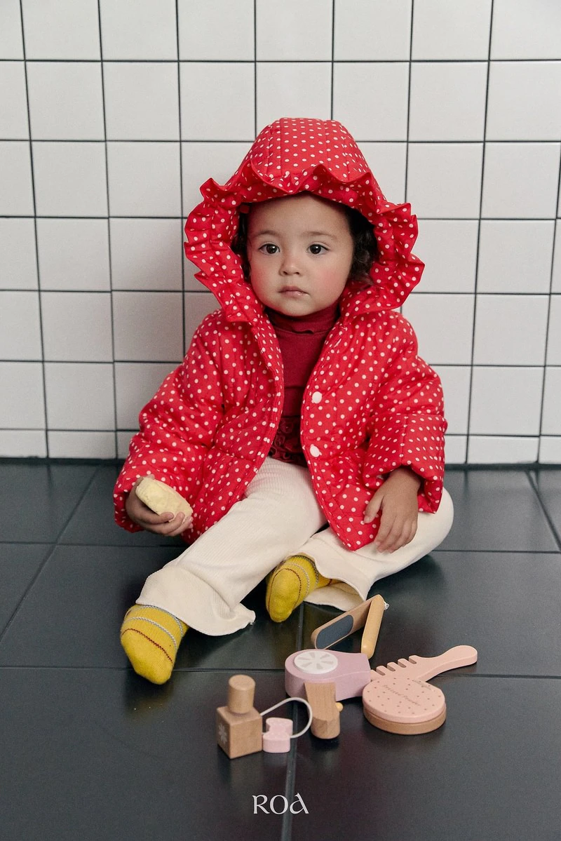 Dot Hooded Padding by Roa for Baby - view 12
