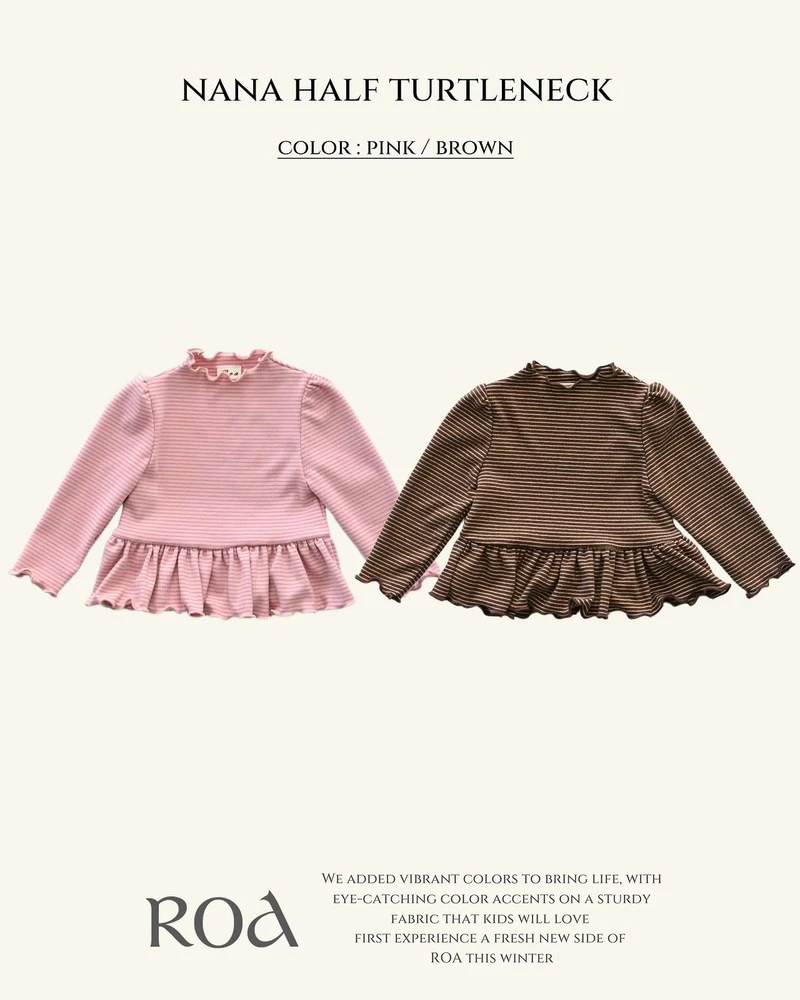 Nana Striped Half-neck Tee by Roa for Baby - view 1