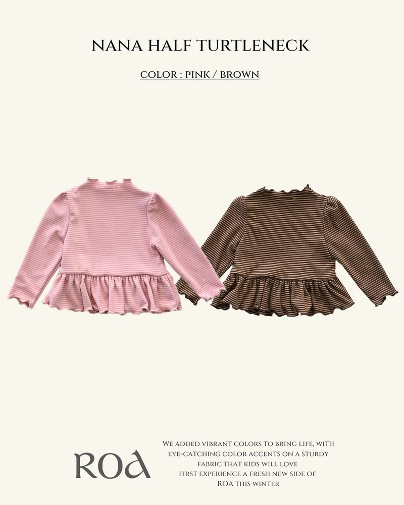 Nana Striped Half-neck Tee by Roa for Baby - view 2