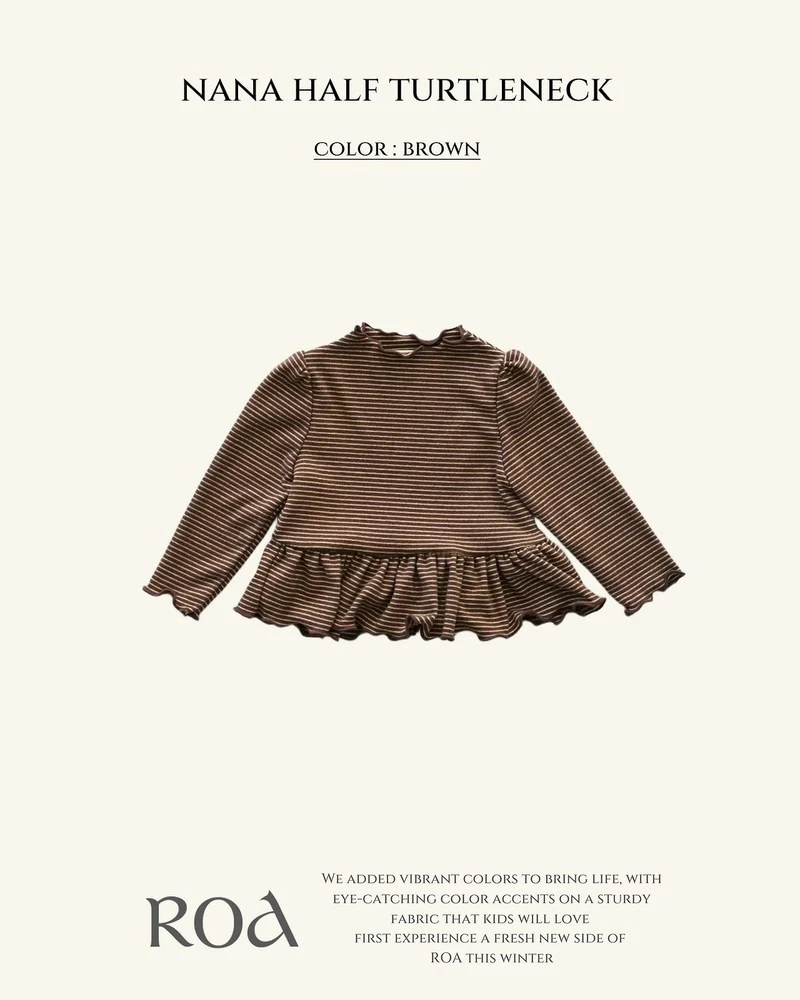 Nana Striped Half-neck Tee by Roa for Baby - view 3