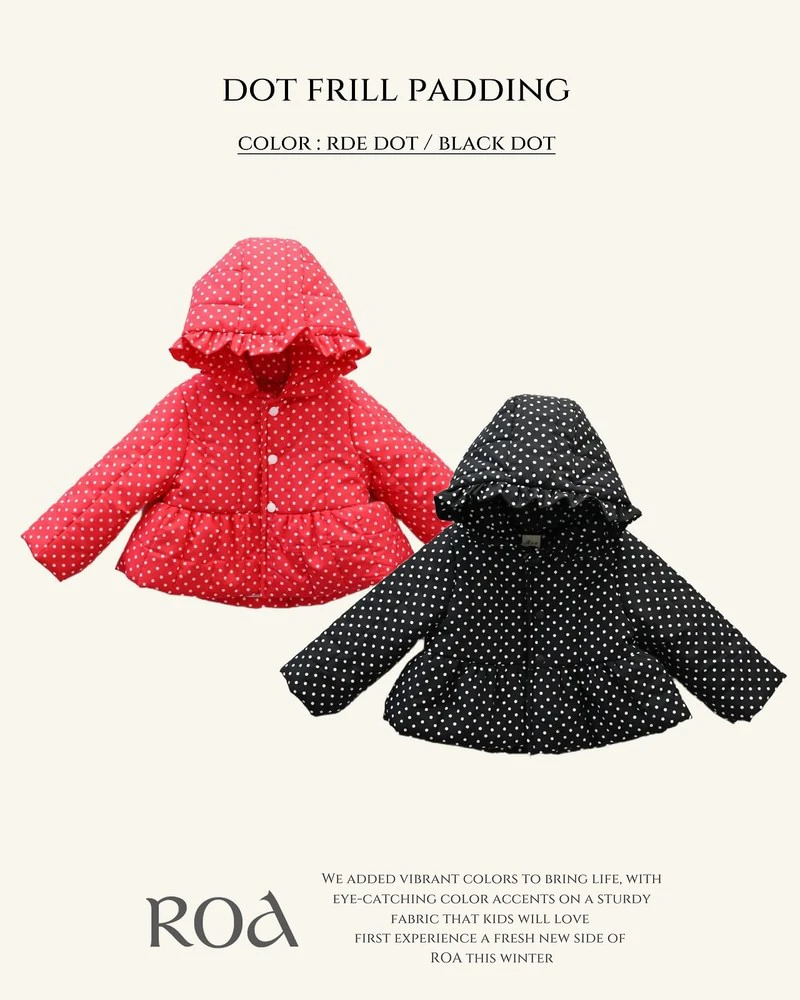 Dot Hooded Padding by Roa for Baby - view 1
