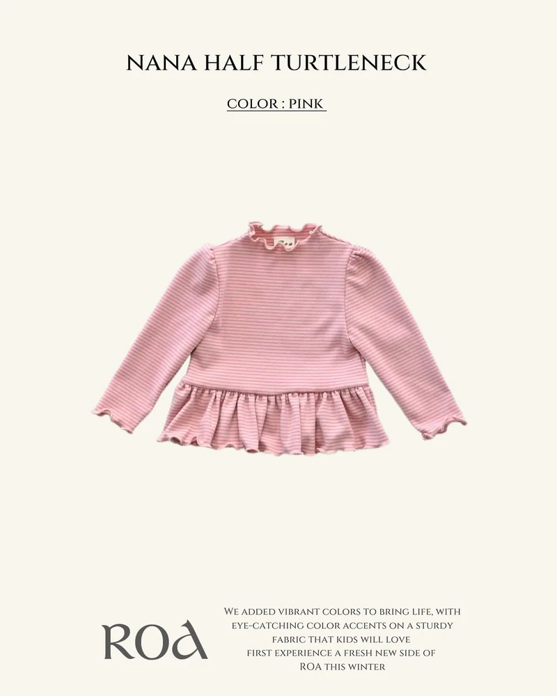 Nana Striped Half-neck Tee by Roa for Baby - view 4